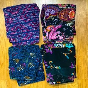 LuLaRoe One Size Leggings - Never Worn (4 pairs)